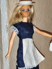 Alte schöne Live Action Barbie mit echten Wimpern Busy Hands Mattel 70er Vintage