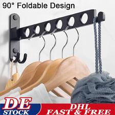 Edelstahl Kleiderlüfter Garderobenhaken Kleiderhaken Wäschestange klappbar 31cm