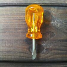 ATHLET - kleiner Schlitz-Schraubendreher Flach Tool Kit für Vergaser etc. Gelb