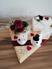 Geldgeschenk zur Hochzeit auf Herz * Taubenpaar *