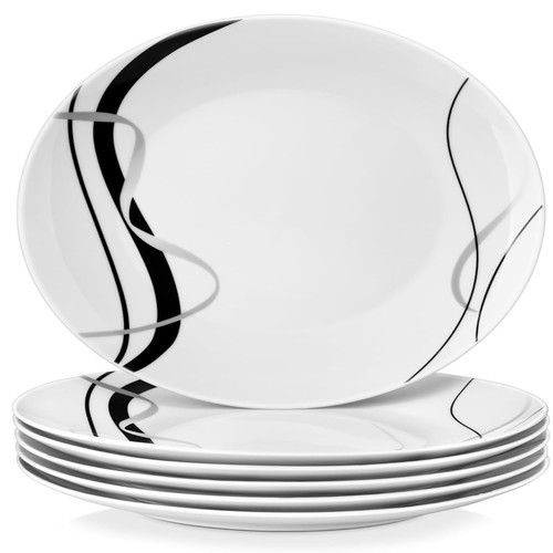 Porzellan teller set - set, 6