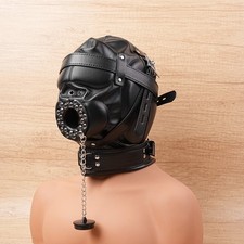 PU-Leder Cosplay Hood