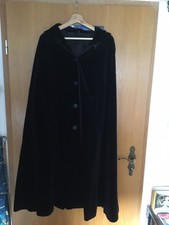 Cape Samt Vintage mit Kapuze