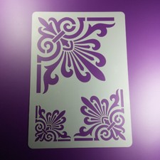 A3 Schablone Eck Ornament