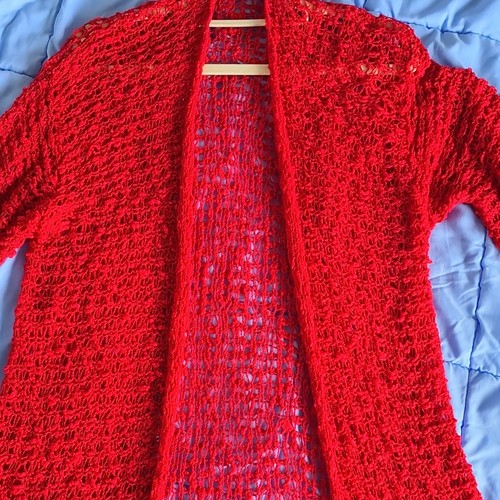 Damen strickjacke popcorn - damen, "popcorn