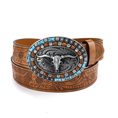 Leder schnalle gürtel - leder,