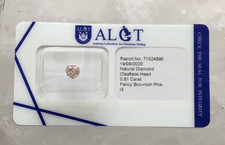 Wertvoller loser Diamant von ca. 0,81 ct Fancy Brownish Pink +ALGT-Report