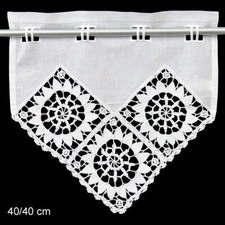 Häkelgardine Scheibengardine