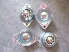 4 x Kugelrollen Rollenbahn Förderband Transportrolle Möbelrolle Laufrollen Stahl