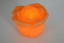 Elambia flammenlose Rosen Kerze Orange Ø 9 cm 