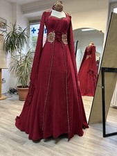 Abendkleid zwei teilig weinrot