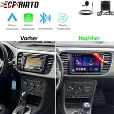 4+64GB Android 15 Autoradio Für VW Beetle 2011-2019 Carplay GPS Navi RDS  Kamera