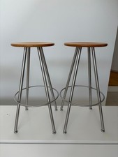 2 x BULTHAUP Duktus Hocker Barhocker Küchenhocker Stuhl Edelstahl in TOPZustand