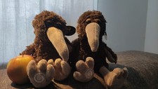 Stoff-Kiwi-Vögel Set – Sticky Beak – neuwertig; Plüschtier Kiwis