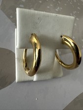 schöner Creolen/Stecker Edelstahl mit Goldauflage, Magnet von Energetix Magnet