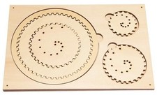 Mandala Spiralzeichner XL aus Holz Malen Basteln Schablone