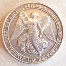 HAMBURG 1765, Grosse Verdienstmedaille Gesellschaft zur Beförderung ... 33 mm