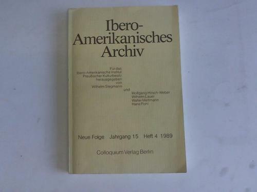 Ibero amerikanisches archiv - ibero-amerikanisches,