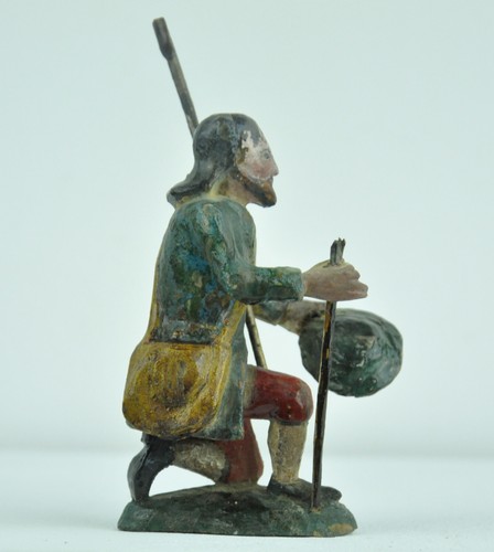 Krippenfigur kniender hirte - krippenfigur,