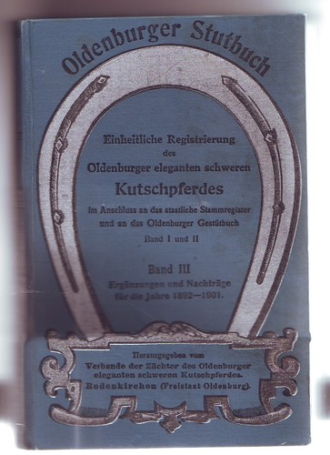 Oldenburger stutbuch band iii - ,