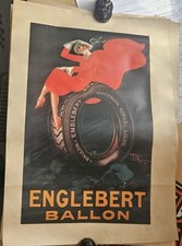 Altes Plakat Englebert Ballon
