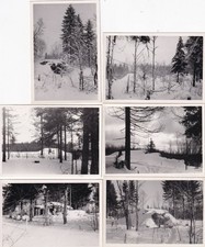 6 x Foto - Bunker Stellung in Russland - 2.WK