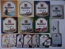 7 ältere Etiketten, Brauerei