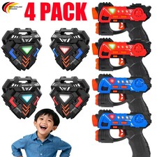 4x Laser Tag Guns Set,Infrarot Laserpistolen Kinder Spielzeug Pistole Geschenk