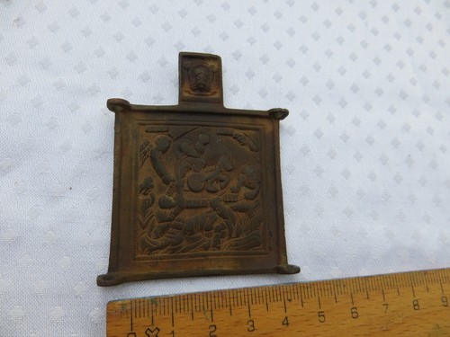 Russische bronzeikone hl - russische, "hl
