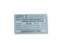 Motorkuli Einspuranhänger Typenschild Schild id plate