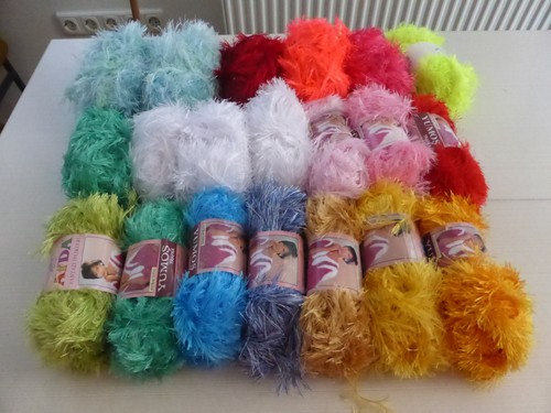 2000g fransengarn bunt neu - fransengarn,, bunt,
