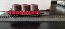  Mantua Western Atliantic  , Spur H0,  Niederbordwagen beladen 