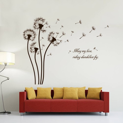 Wandsticker blumen aufkleber - wandsticker,