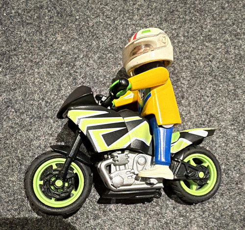 Playmobil racing motorrad mit - racing,