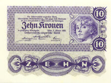 Österreich - Austria - I Republik - Geldschein - BANKNOTE - 10 Kronen 1922