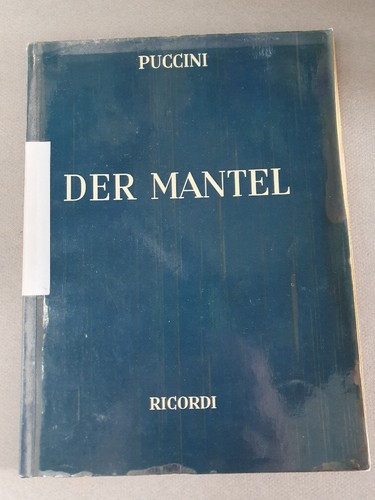Klavierauszug puccini der - klavierauszug,
