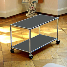 * USM Haller * Lowboard TV Ständer Bank Sideboard * Anthrazit * MwSt *auf Rollen