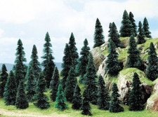 BUSCH 6597 Stecktannen 50 Tannen ca. 30-50 mm hoch Spur N-Z Neu