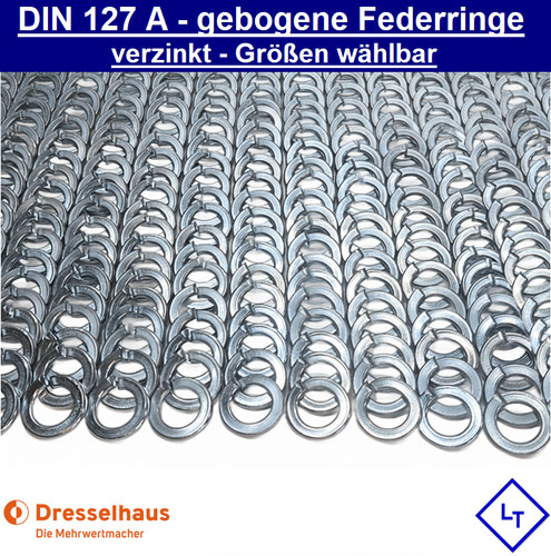 Din 127 federring sperrringe - din, a