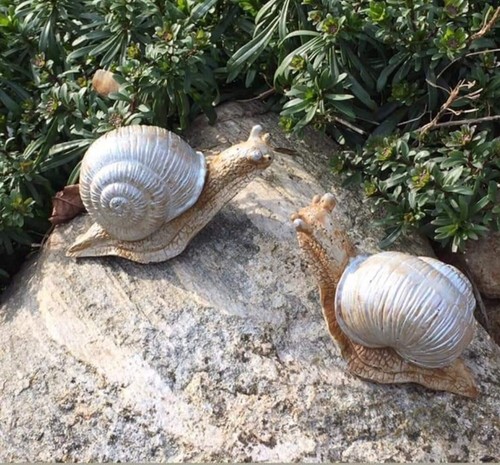 Schnecken gartendeko aus - schnecken,