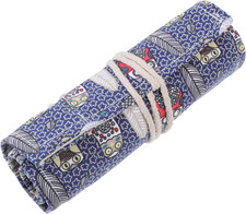 1 Stück Roll Up Bleistifttasche Canvas Stifterolle für Künstler Schule und Büro 