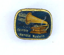 NADELDOSE "Feinste Herold", 100 Nadeln -leise-, Needle-tin, Grammophon D397