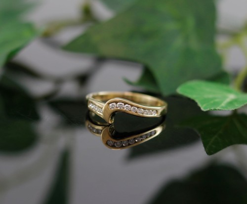 Brillant gold ring 750er - in, /