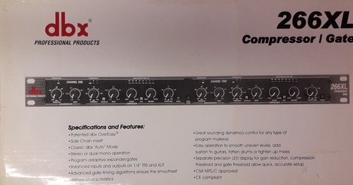 Dbx 266 limiter compressor - limiter,
