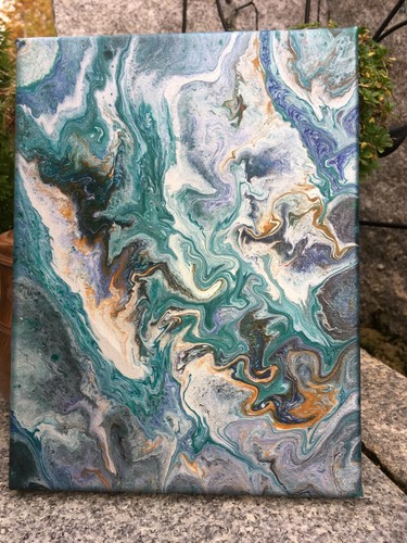 Acrylbid,OriginalWandbild,Lein