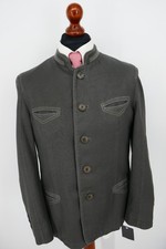 Weber + Frey Lodenfrey Trachten Janker Gr.50 Baumwolle Anthrazit NEU + Etikett