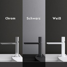 Wasserhahn Armatur Waschtischarmatur Waschbeckenarmatur weiß schwarz WAO7901 NEU