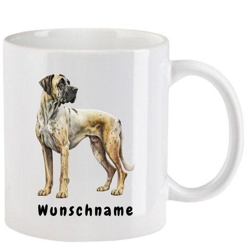 Tasse deutsche dogge - tasse, aquarell