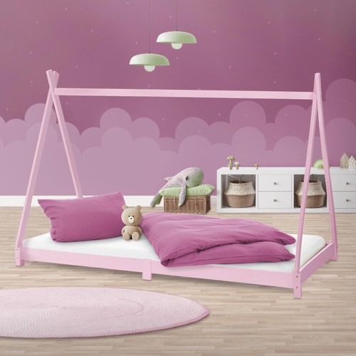 Kinderbett kinderhaus 90x200 - kinderbett,