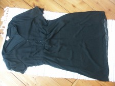 Damenkleid, kurzarm, schwarz